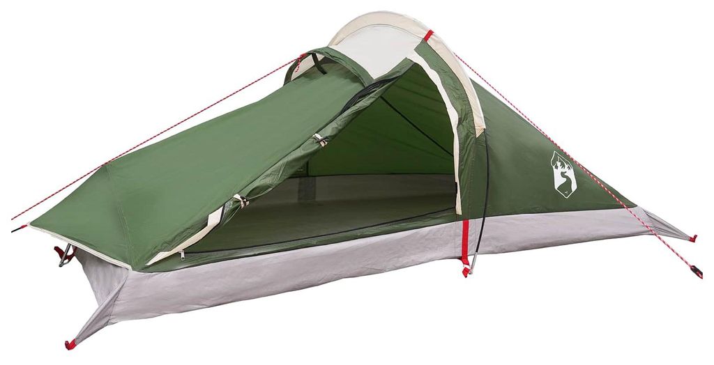 vidaXL Trekkingzelt Grün 2-Personen 185T Polyester mit PolyurethanBeschichtung