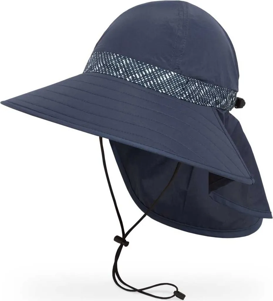 Chapeau respirant Shade Goddess Bleu M-L avec tissu anti-UV intégré