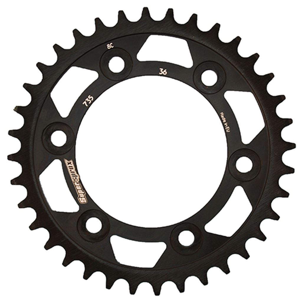 Supersprox Kettenrad 520 LK 124,0mm Ø 100mm 36Z 6-Loch Stahl schwarz