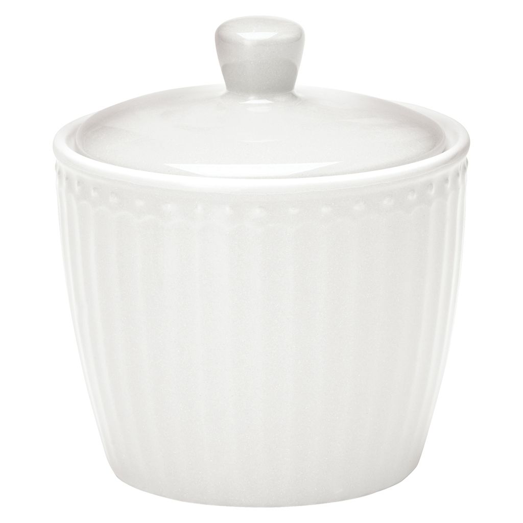 Greengate Alice Zuckerdose white 10 cm