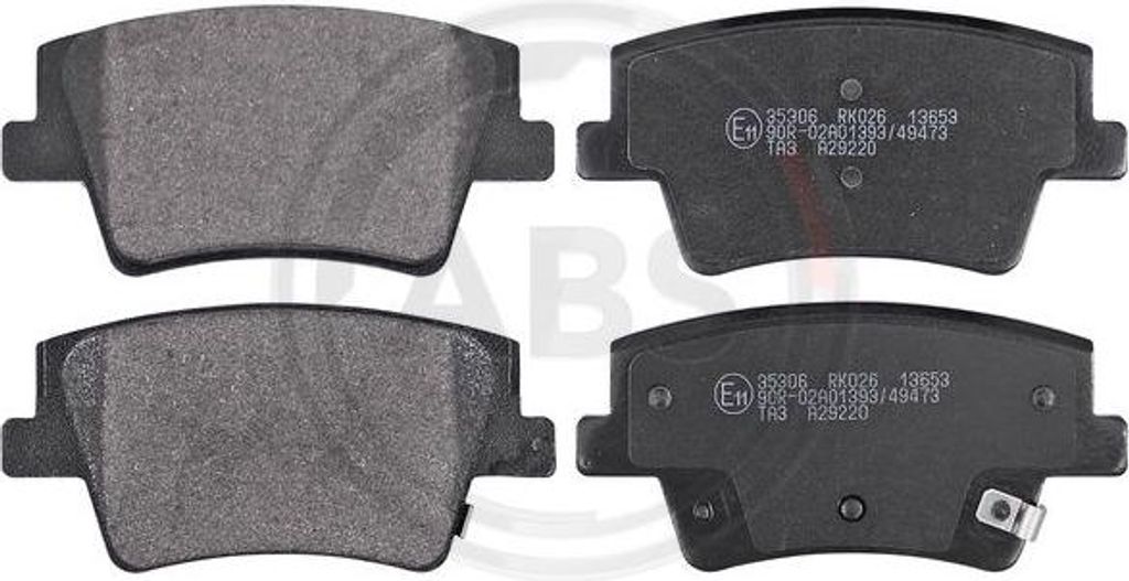 A.B.S. 35306 Bremsbelagsatz, Scheibenbremse OE 58302S1A70 kompatibel mit Santa Fe