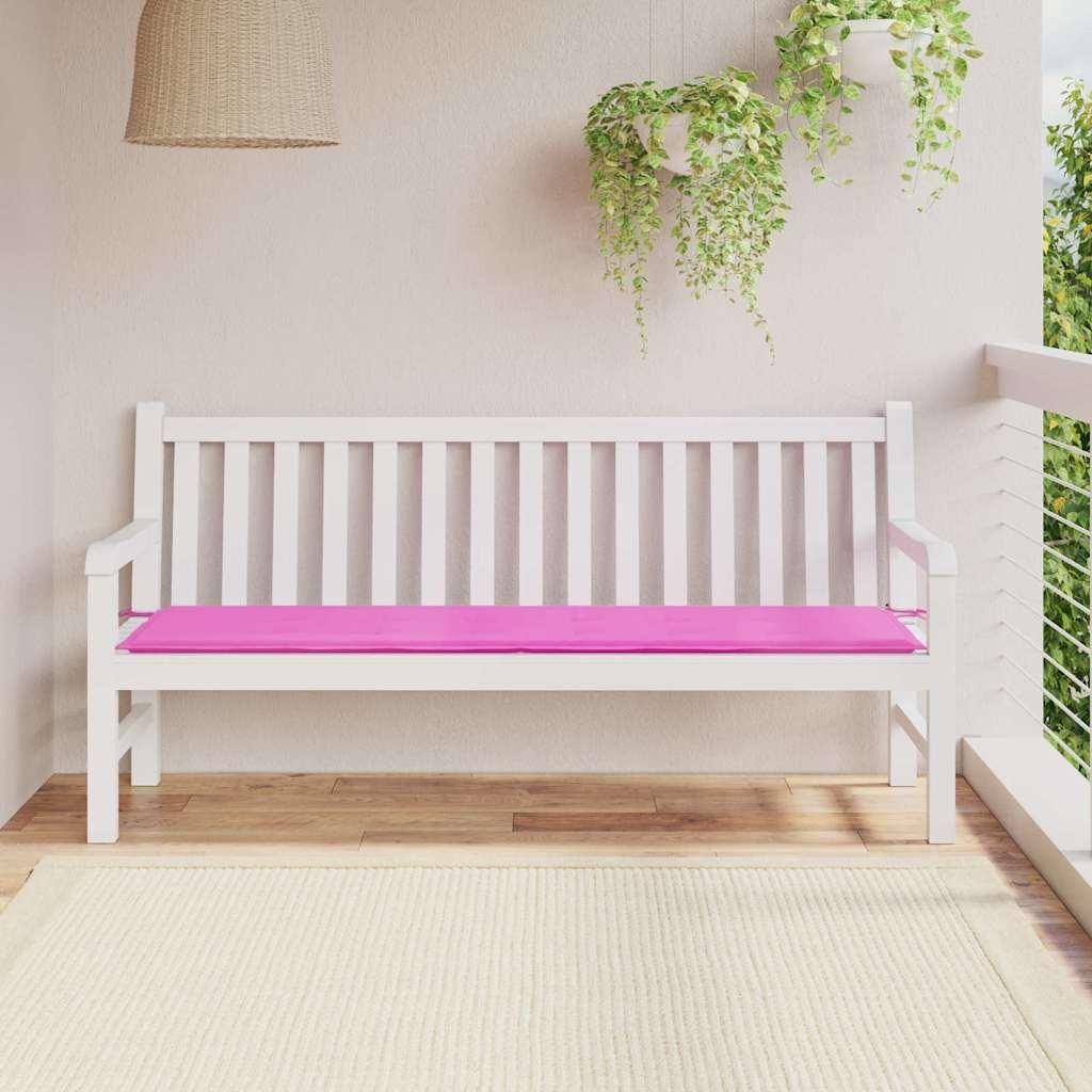 vidaXL Bankpolster Uni Rosa 150 x 50 x 3 cm Oxford-Stoff