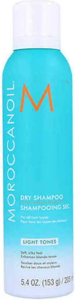 Shampooing sec Moroccanoil pour cheveux clairs ou foncés flacon 205ml