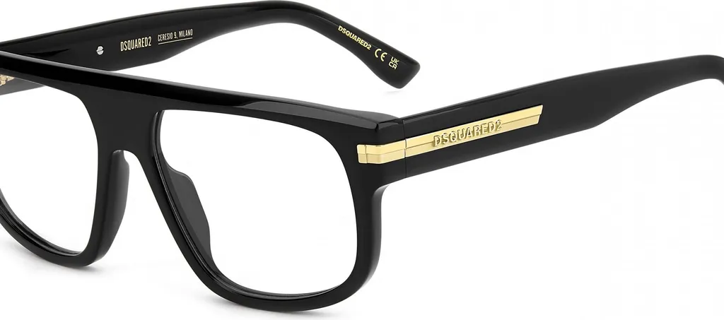 Lunettes Dsquared2 D2 0179 807 Noir - Branches design et confort absolu