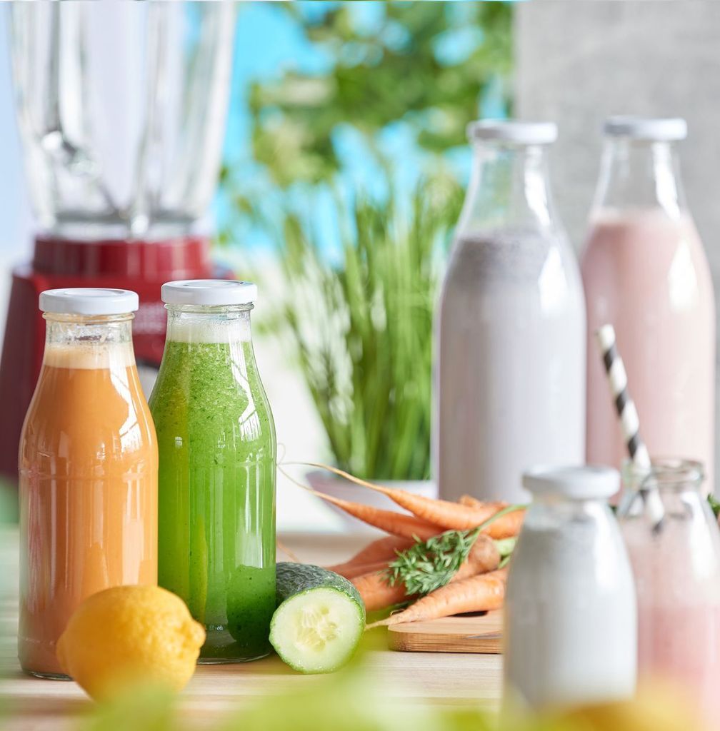 Milchflaschen 1L Smoothie Saft Flaschen 1000ml leere Produktbild 8