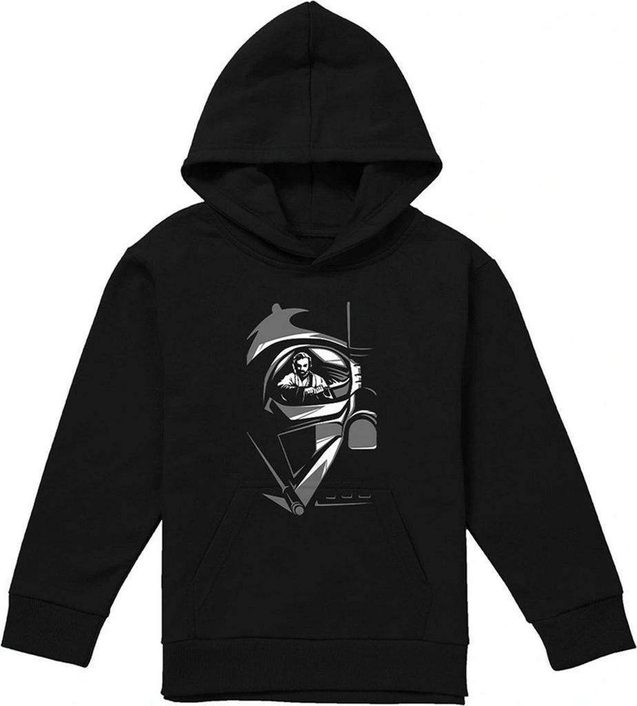 Star Wars: Obi-Wan Kenobi - Kapuzenpullover für Kinder TV23860 (116) (Schwarz)