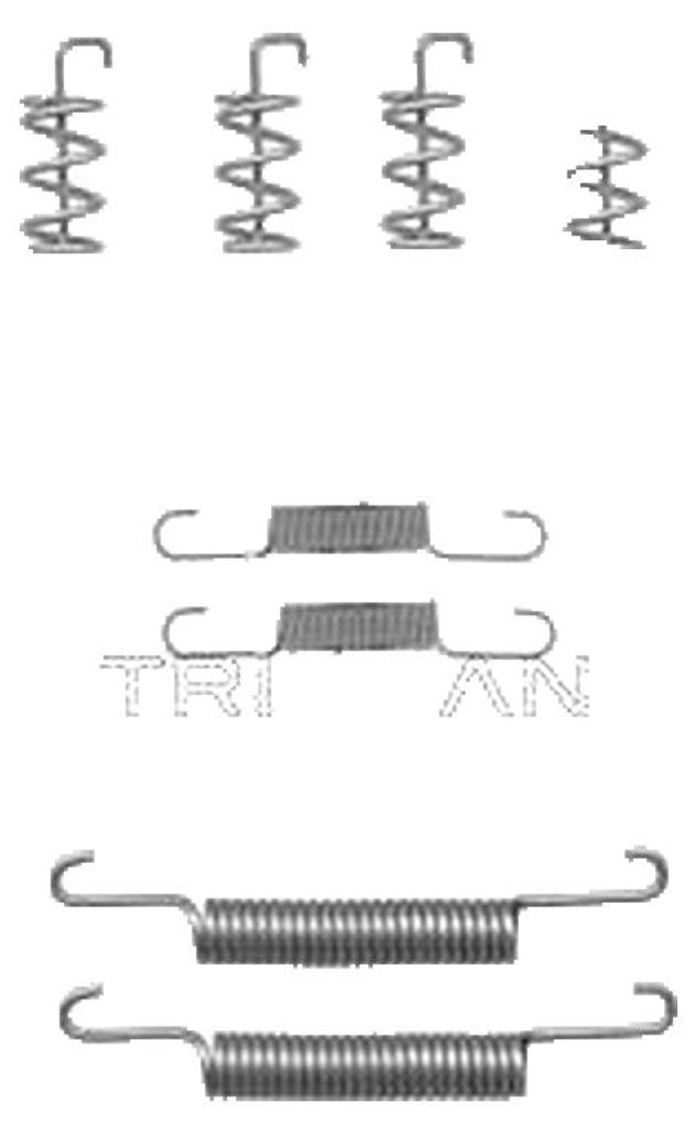 Zubehörsatz Feststellbremsbacken TRISCAN IAM-Expertise für u.a. VOLVO S80