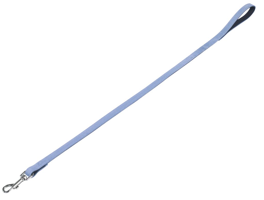 Nobby Leine "VELOURS" L: 100cm; B: 18mm, hellblau (Sky)