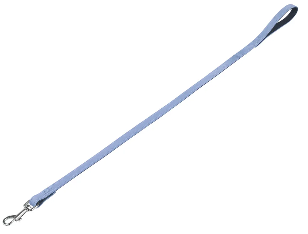 Guinzaglio in Camoscio Nobby VELOURS Sky - 100cm x 14mm Azzurro