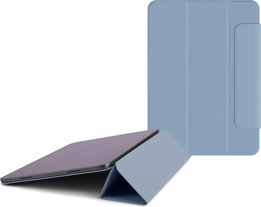 Protection iPad Air 13 M2 M3 Pomologic BookCover Fine et Magnétique Bleue