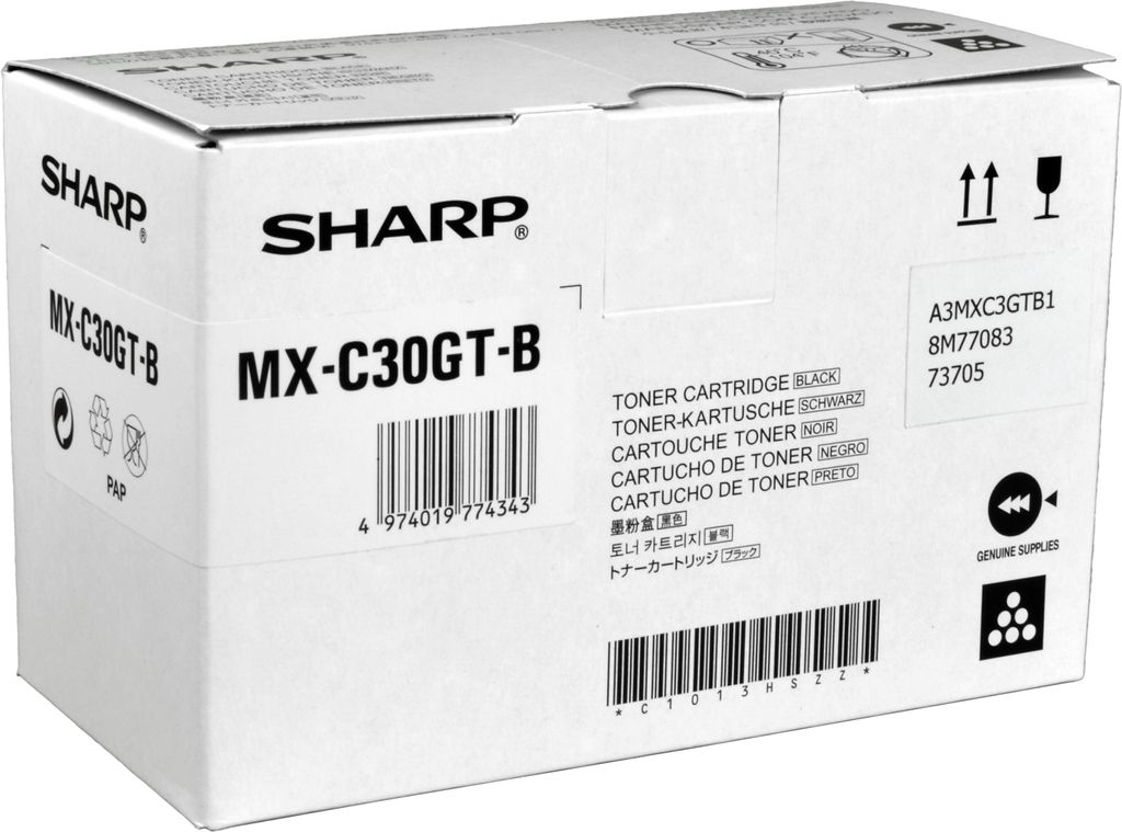 Sharp MXC30GTB, 6000 Seiten, Schwarz, 1 Stück(e) Produktbild 