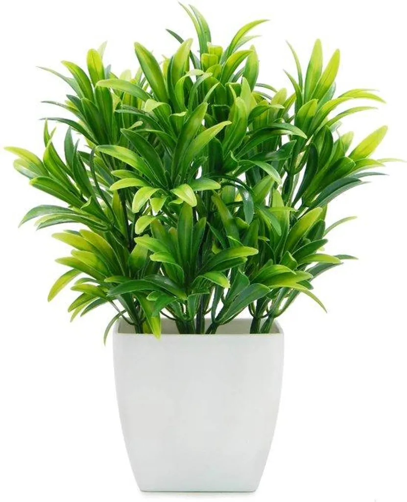 Plante artificielle sans entretien : petit aloès en pot pour déco zen