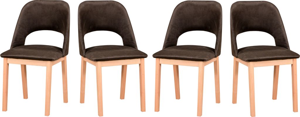 Esszimmerstuhl 4x "MONTI 2", natür buche, zetta 294