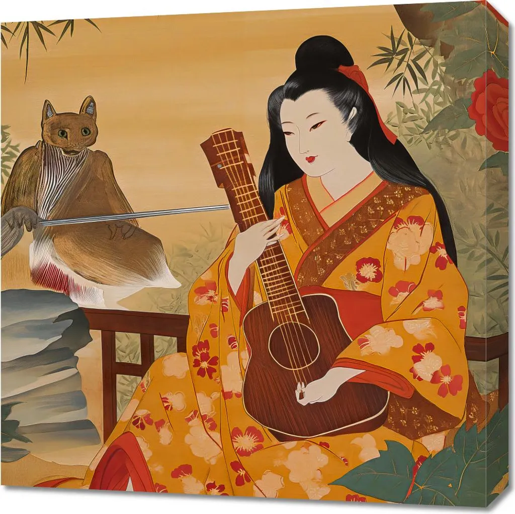Emozioni su Tela: Quadro 60x60 cm Musica e Poeti per la tua Casa