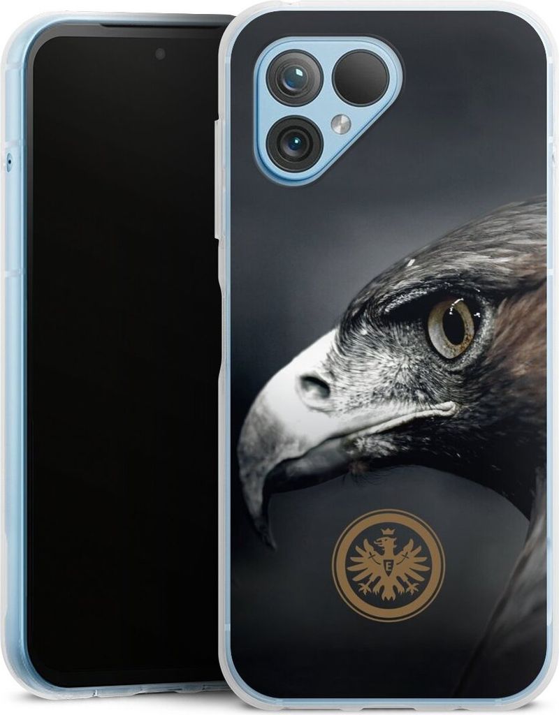 DeinDesign Handyhülle für Fairphone 5 Silikon Hülle Case Smartphone Schutzhülle Adler Eintracht Frankfurt Offizielles Lizenzprodukt