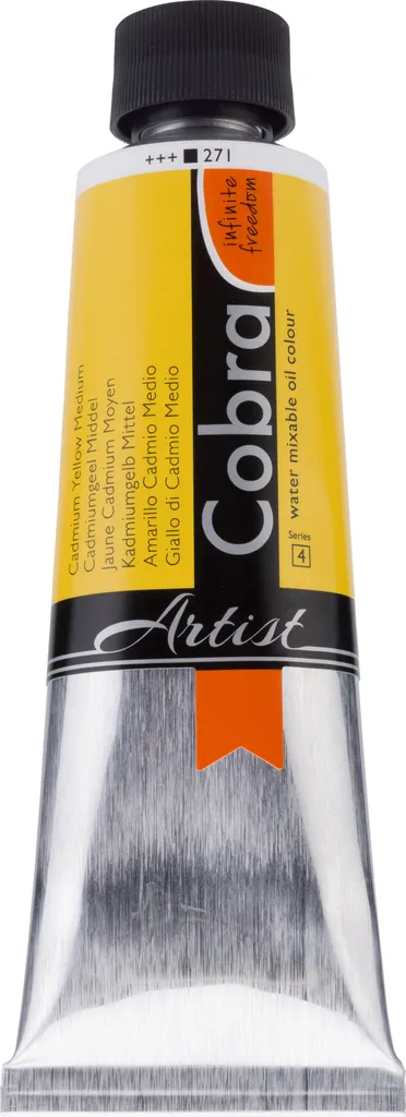 Couleur Jaune Cadmium Medium Cobra Artist 150ml pour Peinture à l'Huile