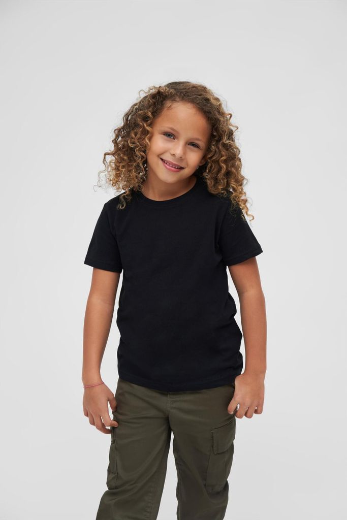 Brandit 6017 Kurzarm-t-shirt Schwarz 158-164 cm Junge Schwarz 158-164 cm