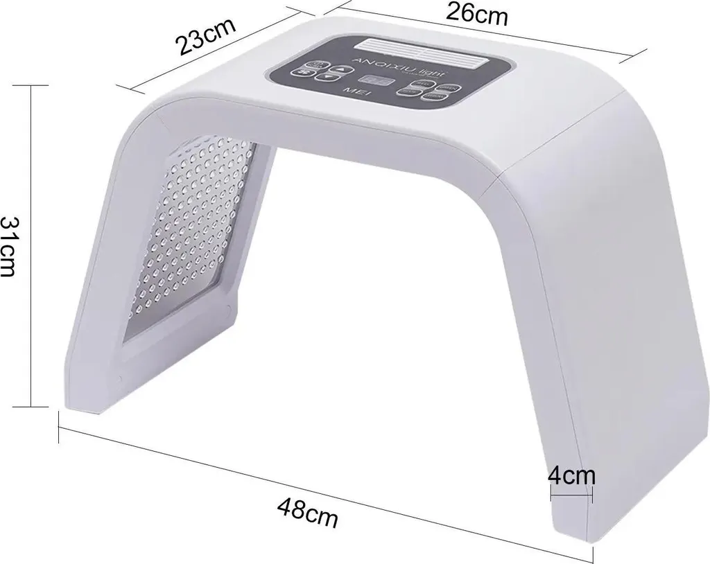 Masque de luminothérapie photonique LED blanc avec dissipation de chaleur - 2