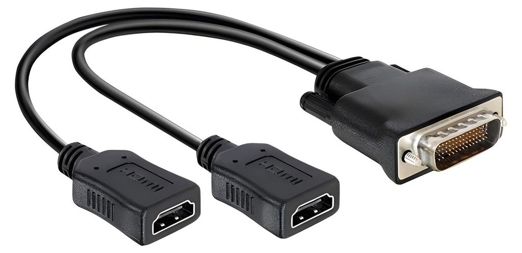 Delock - Videoadapter - HDMI weiblich zu DMS-59 männlich - 25 cm