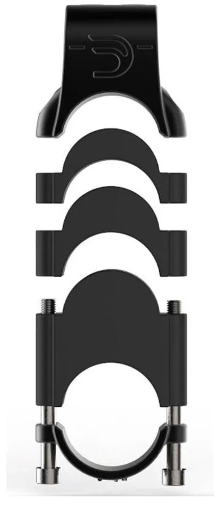 Kit d'entretoises Deda Riser Parabolica Fastblack2 Noir pour Guidon