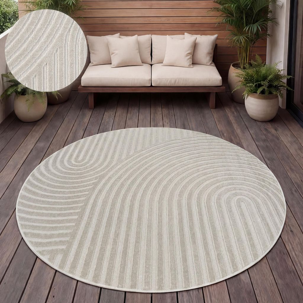 Outdoor Teppich Wetterfest Balkon Wohnzimmer Produktbild 