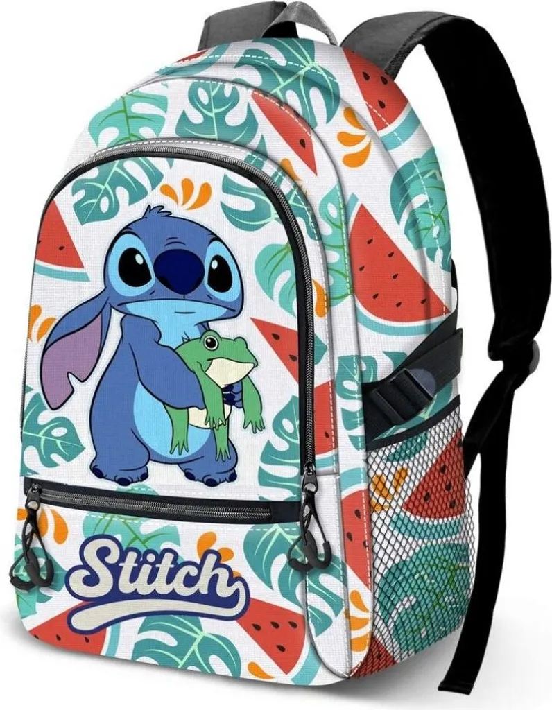 Sac à dos Stitch Frog 44cm adaptable - Qualité Premium robuste - 3