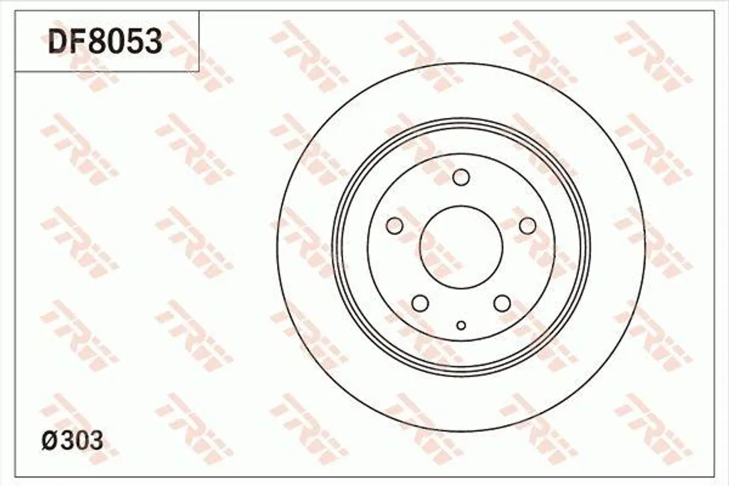 Disque de frein TRW DF8053 pour supprimer vibrations et bruits
