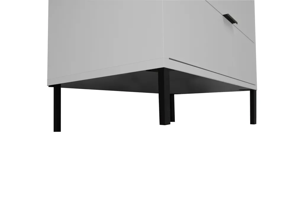 Pieds de meuble Clyde en métal gris anthracite contre les tables instables