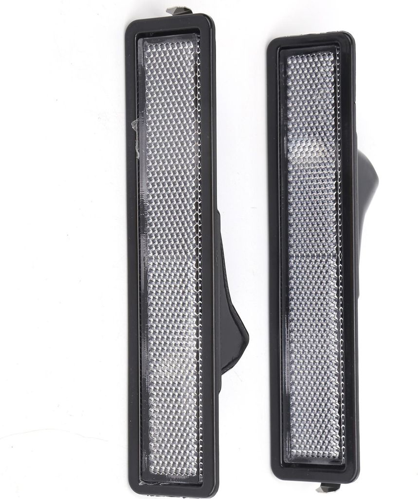 2 Stück Auto-Frontseitenmarkierungsleuchtengehäuse 63141377849 Wartungsersatz für E30 E32 E34Weiße Linse