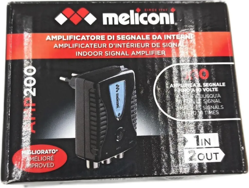 Meliconi AMP 200: Migliora la Qualità Immagine TV 4K Digital Terrestrial - 2