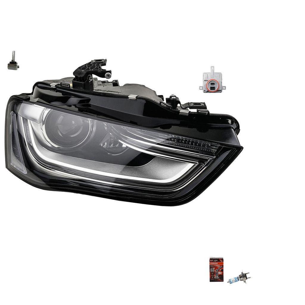 Johns, Scheinwerfer + Osram Night Breaker Laser passend für Audi A4 8K RE 02/12- TFL 8K0941597E 8K0941597C 8K0941597B 8K0941597 8K0941754