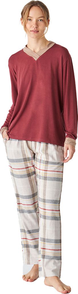 J&J Brothers JJBEP1401 Damen-Langarmpyjama