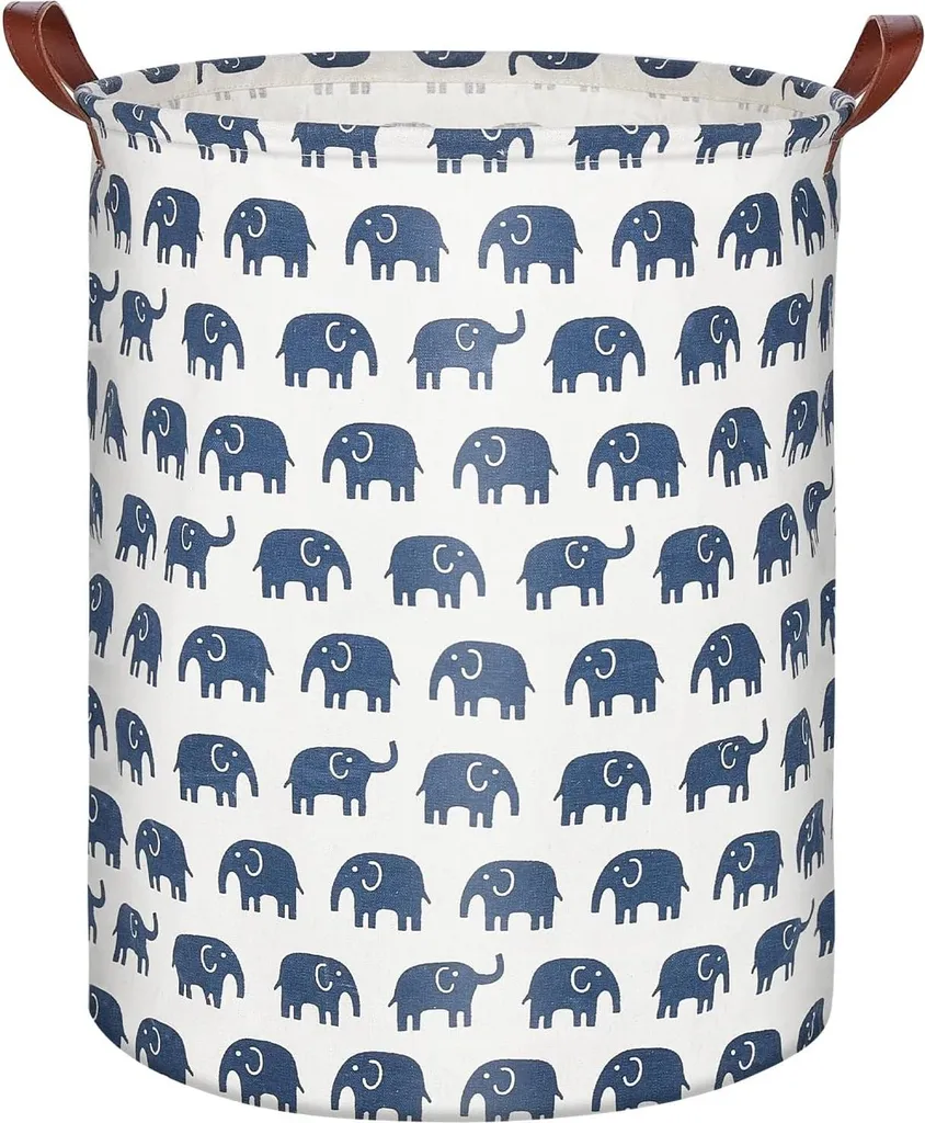 Corbeille à linge ronde multifonction 63 litres de style minimaliste