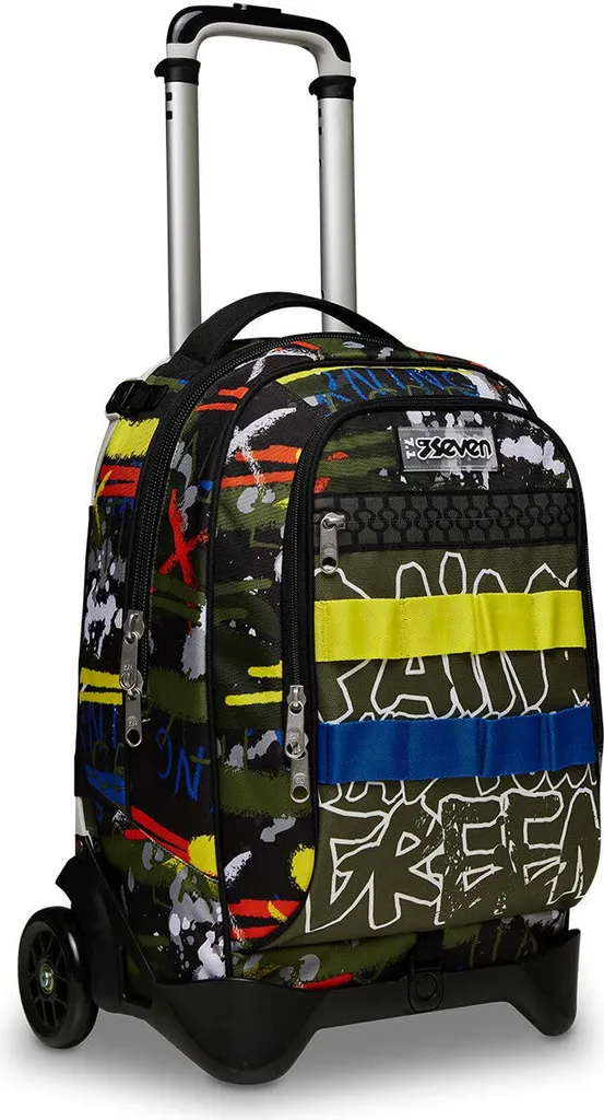 Sac à dos Trolley Scolaire Seven 34L Multicolore pour le Collège - 3