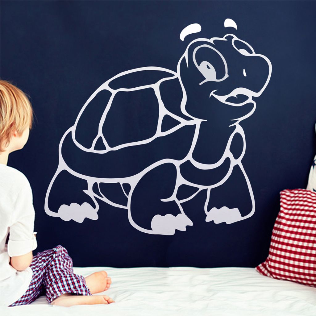 KIWISTAR Schildkröte - Reptil Turtle Panzer Meeresschildkröte Wandtattoo in 6 Größen - Wandaufkleber Wall Sticker - Dekoration, Küche, Wohnzim...