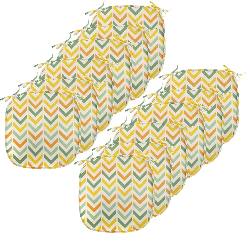 Coussin de chaise anti-glisse et imperméable, Lot de 12, Format 40x40