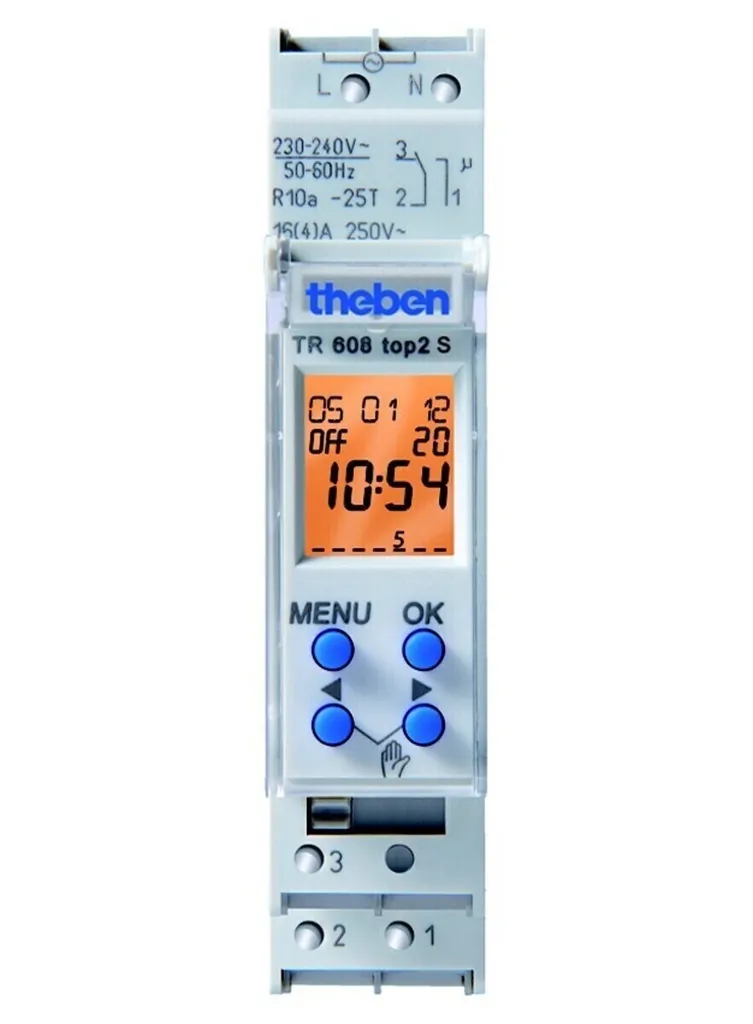 Interrupteur horaire Theben pour automatisation éclairage et chauffage