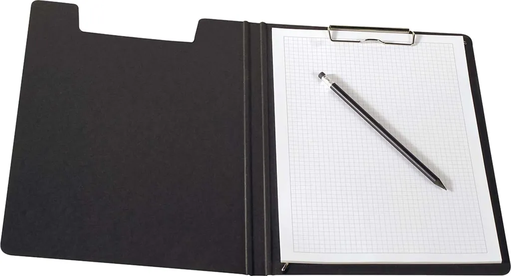 Porte-bloc Noir Natural Carta - Finition Premium et Pince Puissante