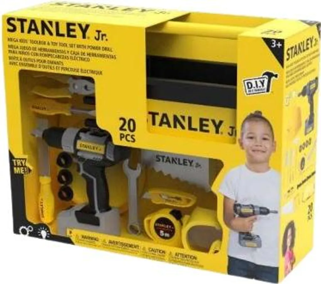 Mallette de bricolage avec perceuse à percussion STANLEY SRP024-SY