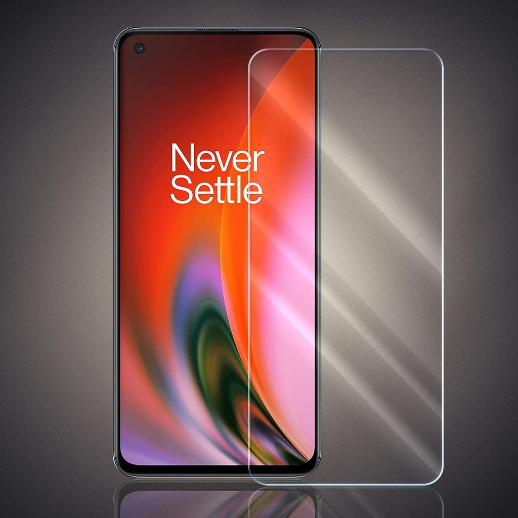A screen protector is placed over a smartphone screen.