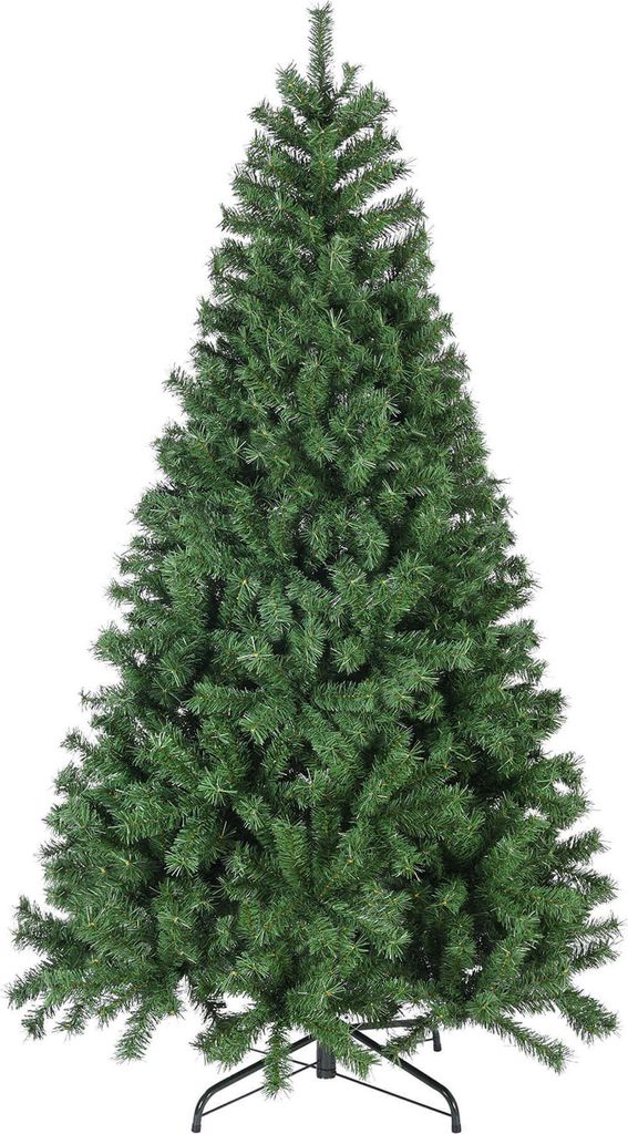 Rebecca Mobili Künstlicher Weihnachtsbaum 240 cm aus PVC und Metall, grün