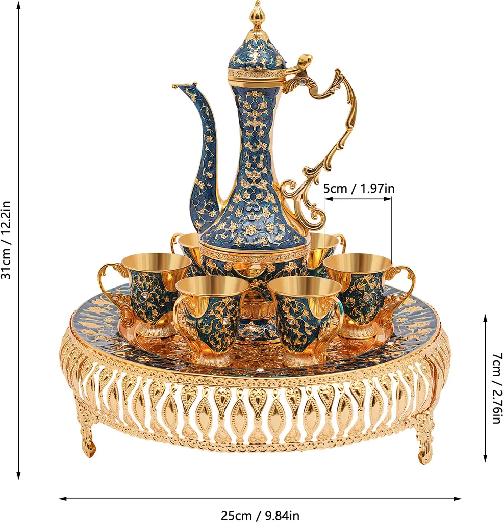 Set Théière Complet avec Plateau pour un Service Impeccable et Chic