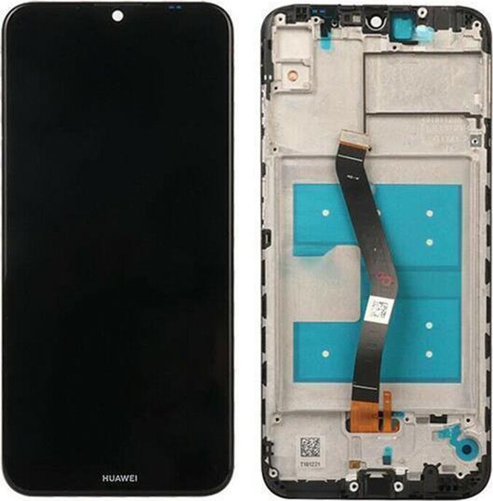 Huawei Y6 2019 LCD Display Bildschirm Touchscreen Rahmen Midnight Schwarz