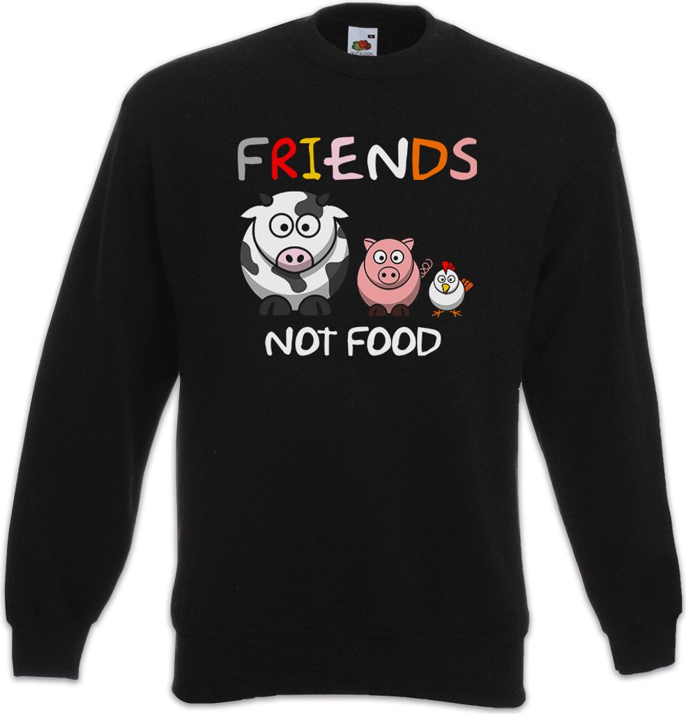 Urban Backwoods Friends Not Food Comic, Sweatshirt, Farbe: Produktbild 