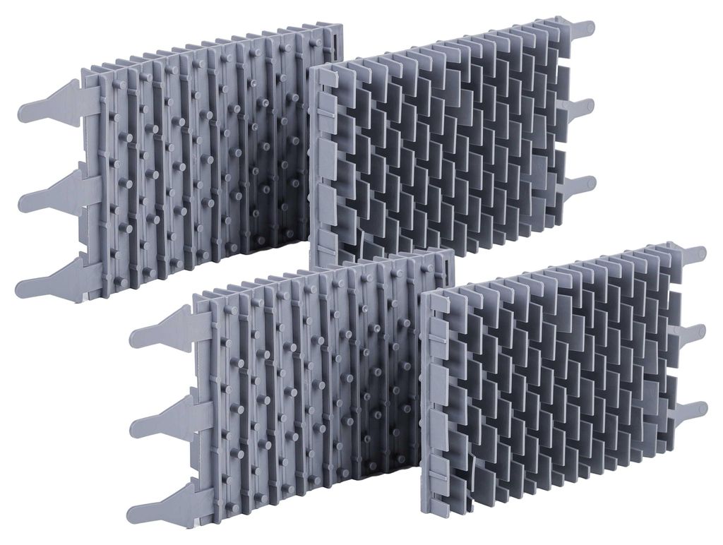 vhbw 4x Bürste Ersatz für Zodiac R0635904 für Poolroboter, Poolsauger - Aus Gummi, 23,9 x 12,8 x 4 cm
