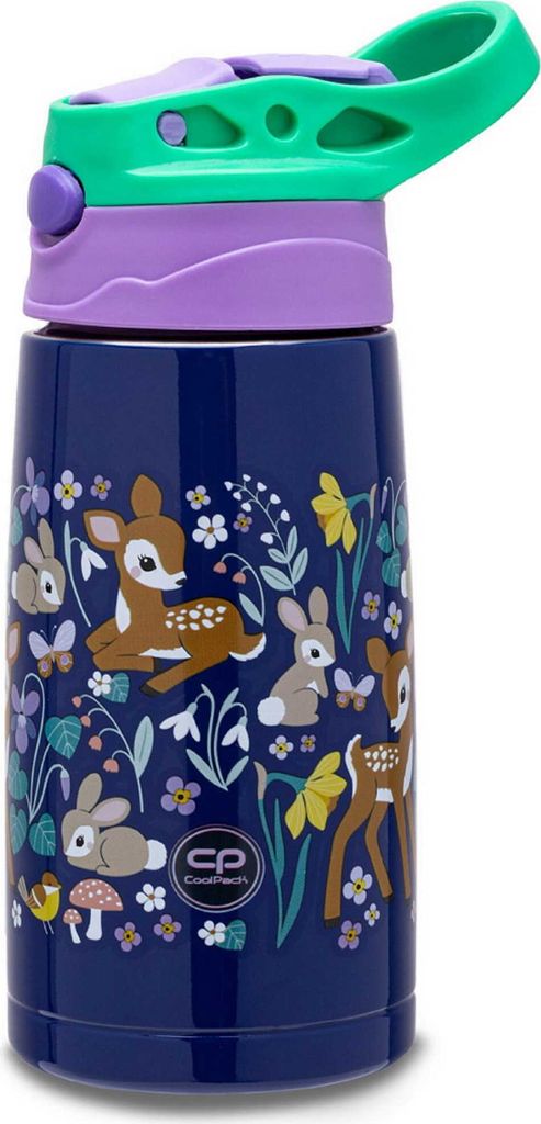 CoolPack | Thermosflasche Bono - 350 ml - Oh My Deer - BPA-frei - für Schule und Reisen