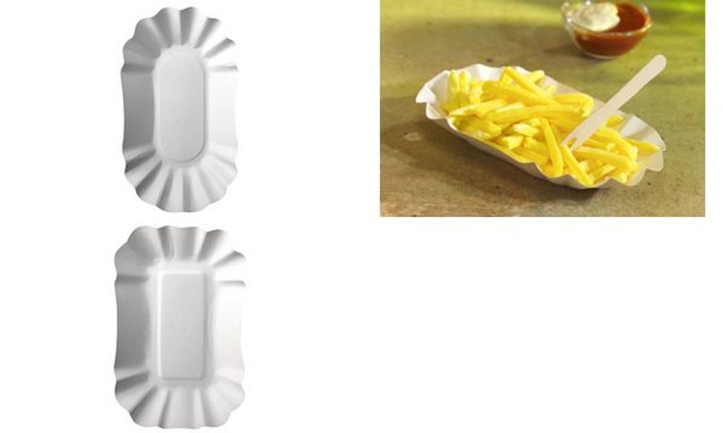 PAPSTAR 11303 PAPSTAR Schaal voor friet, model "pure", Productafbeelding 