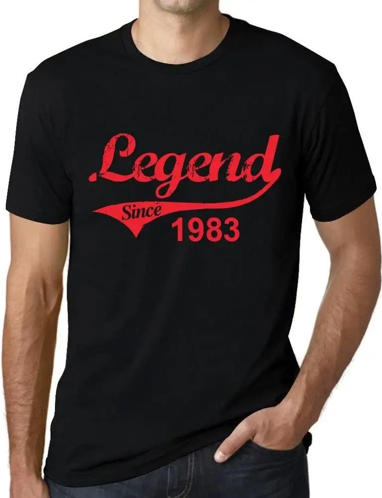 Herren Grafik T-Shirt Legende seit 1983 – Legend Since 1983 – Geschenk 41. Geburtstag Jahrestag 41 Jahre Jubiläum 41 Jährige Mann Jahrgang 1983