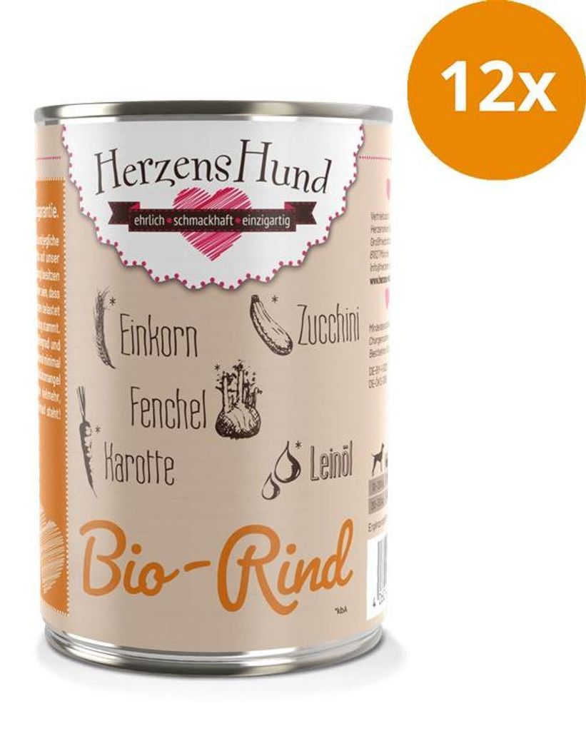 HerzensHund -Rind mit -Gemüse, Adult, jede Rasse, Rind, Produktbild 