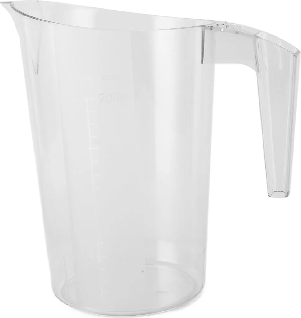 Tasse graduée de cuisine 2 litres pour pâtisserie et mesure de liquides XL